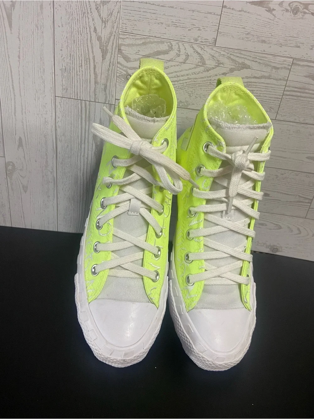 Converse UNT1TL3D Hi “Not A Chuck” Volt Neon Yellow High Top Kids Size 6